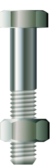 Hex Half Thread Bolt with Nut